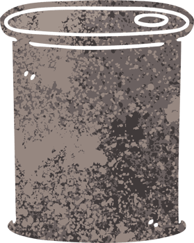 retro illustration style quirky cartoon barrel png