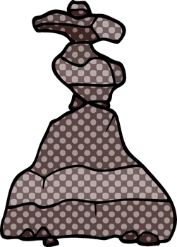 cartoon doodle boulders png