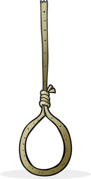 hand drawn cartoon noose png