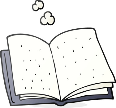 hand drawn cartoon book png