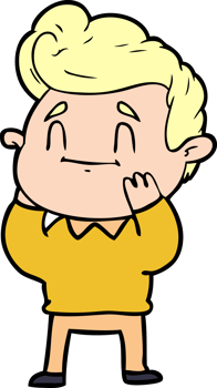 happy surprised cartoon man png