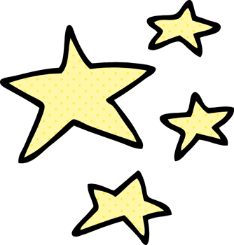 cartoon doodle stars png