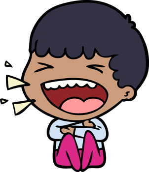 cartoon laughing man png