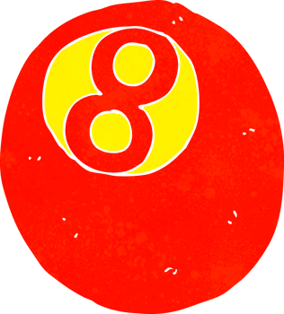 cartoon pool ball png