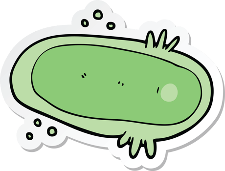 sticker of a cartoon amoeba png