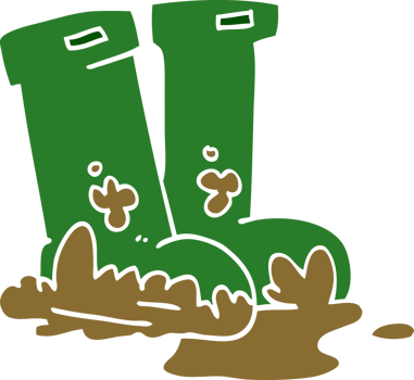 cartoon doodle wellingtons png