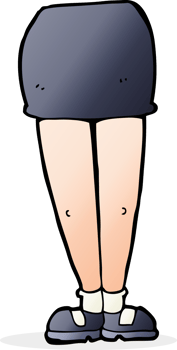 cartoon female legs png