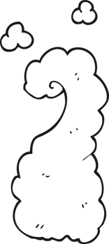 black and white cartoon puff of smoke png