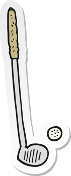 sticker of a cartoon golf club png