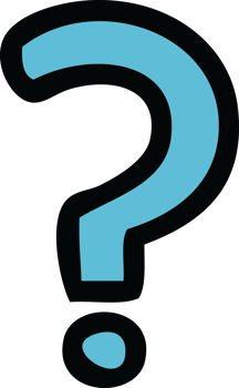 cute cartoon of a question mark png