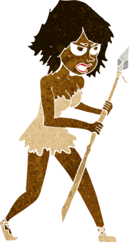cartoon cave girl png