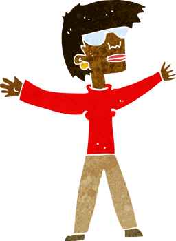 cartoon woman wearing glasses png