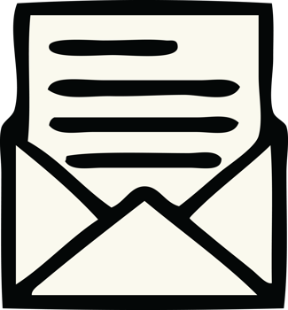 cute cartoon of a letter and envelope png