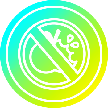 no healthy food circular icon with cool gradient finish png