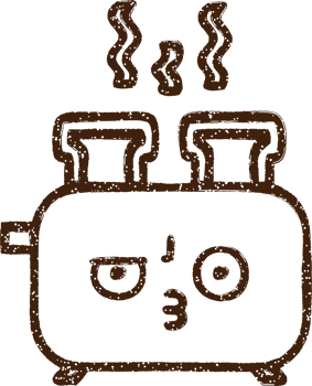 Toaster Charcoal Drawing png