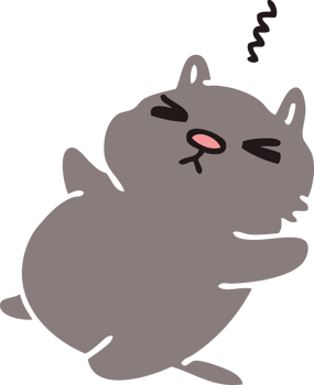 hand drawn quirky cartoon cat png