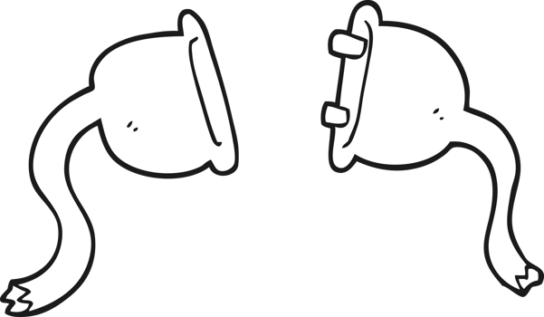 black and white cartoon electrical plugs png