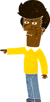 cartoon man blaming png