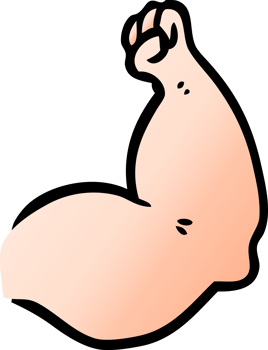 cartoon strong arm png