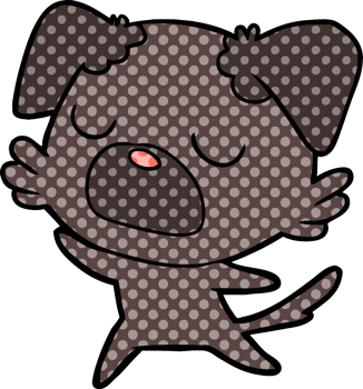 cartoon dog drawing png