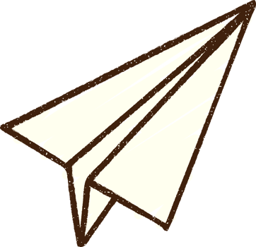 Paper Airplane Chalk Drawing png