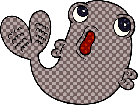 cartoon doodle of a fish png