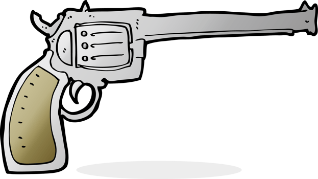 cartoon gun drawing png