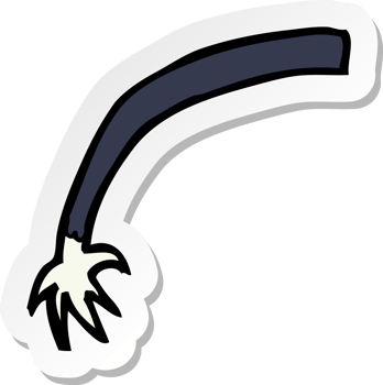 sticker of a cartoon halloween vampire arm png