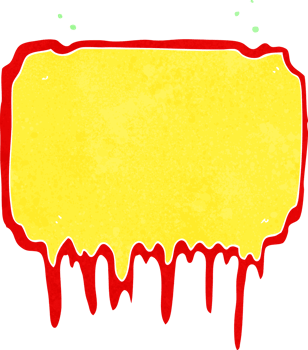 cartoon melting frame png