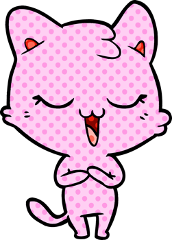 happy cartoon cat png