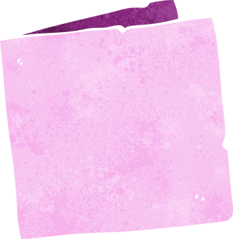 a pink paper note png