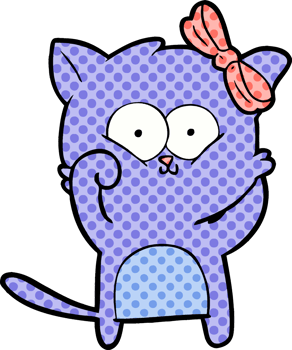 cartoon cat drawing png