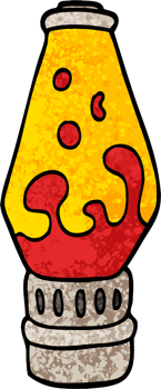 grunge textured illustration cartoon lava lamp png