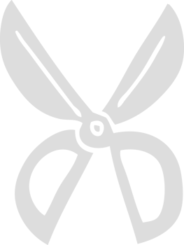flat color illustration cartoon scissors png