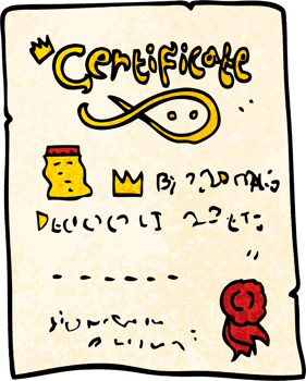 grunge textured illustration cartoon ornate certificate png