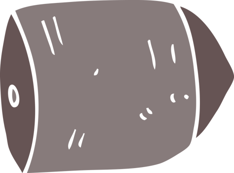 cartoon doodle big bullet png
