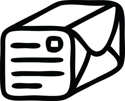 line drawing cartoon paper parcel png