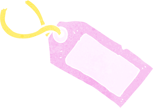cartoon luggage tag png