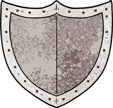 cartoon shield drawing png