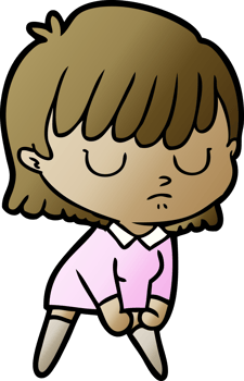 cartoon woman drawing png