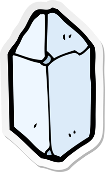 sticker of a cartoon crystal png