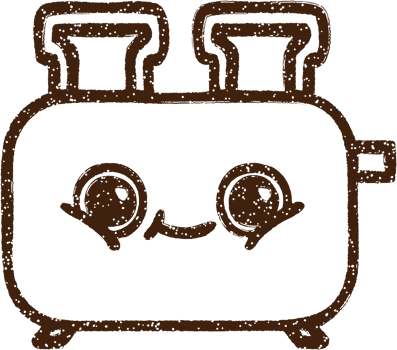 Toaster Charcoal Drawing png