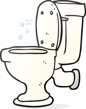 hand drawn cartoon toilet png