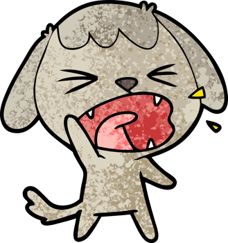 cute cartoon dog barking png