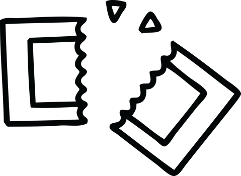 line drawing cartoon of a cinema ticket png