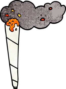 cartoon doodle marijuana joint png