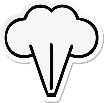 sticker of a cute cartoon steam png