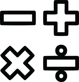 math symbols icon png
