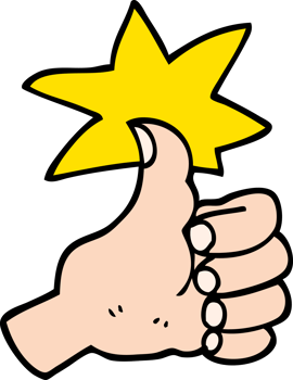 hand drawn doodle style cartoon thumbs up symbol png