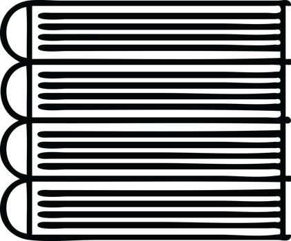 line drawing cartoon stack of books png